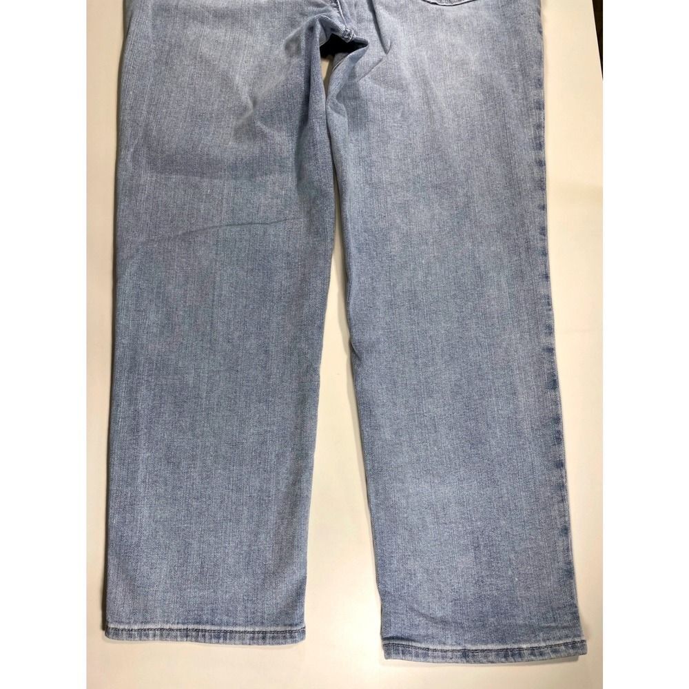 Straight Leg Crop Jeans W/14 Light Blue Wash Talbots KH5741 - Picture 10 of 15